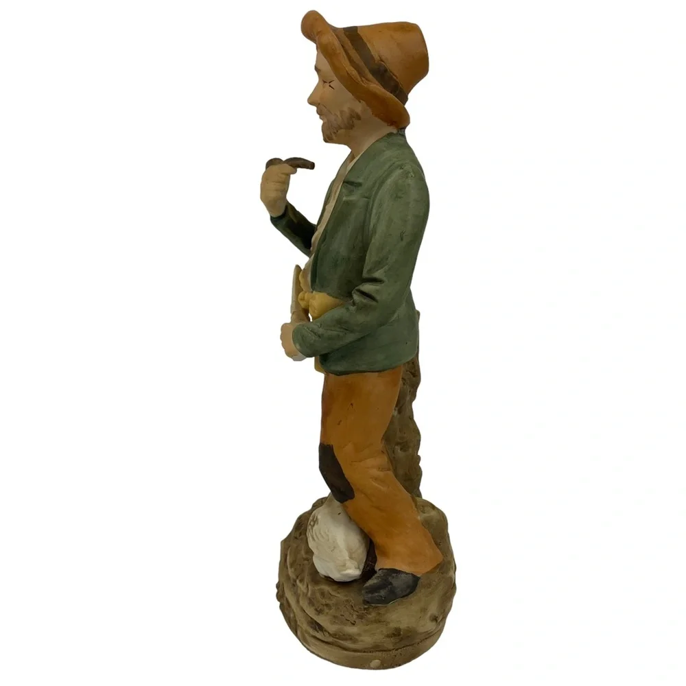 HOMCO Porcelain FIGURINE Old Man with Goose #1417